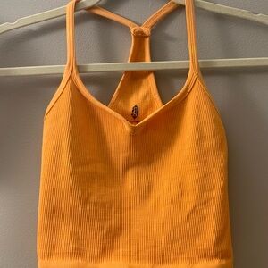 fp movement orange happiness runs sweetheart crop tank